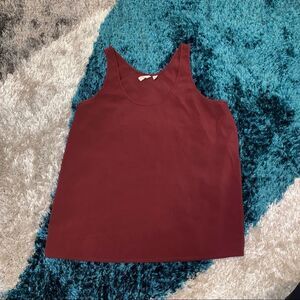 Frenchi | Burgundy Red Maroon sleeveless tank top | XS
